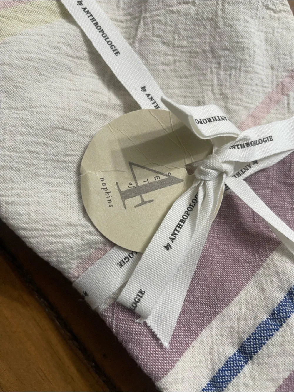 Anthropologie Rayas 100% cotton table napkins and a matching table runner - NWT